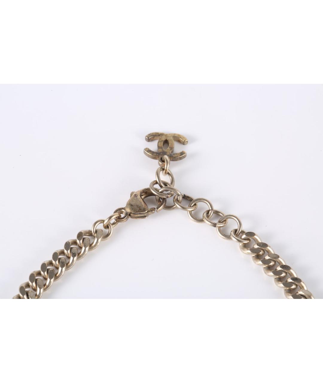 CHANEL Серебрянный металлический браслет, фото 2