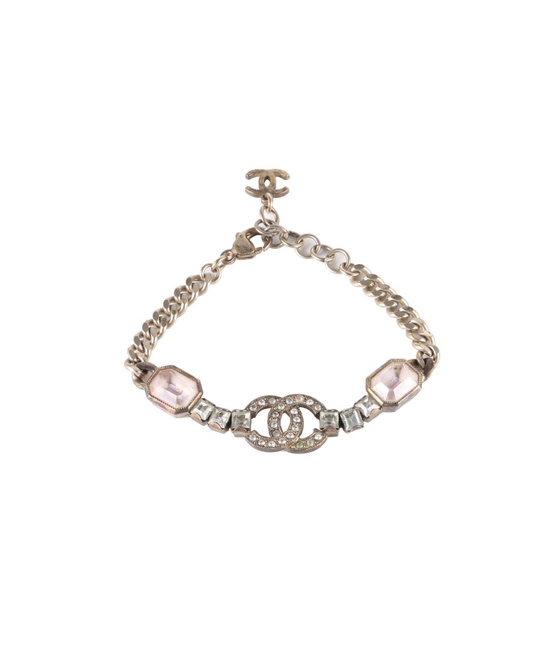 CHANEL Серебрянный металлический браслет, фото 1