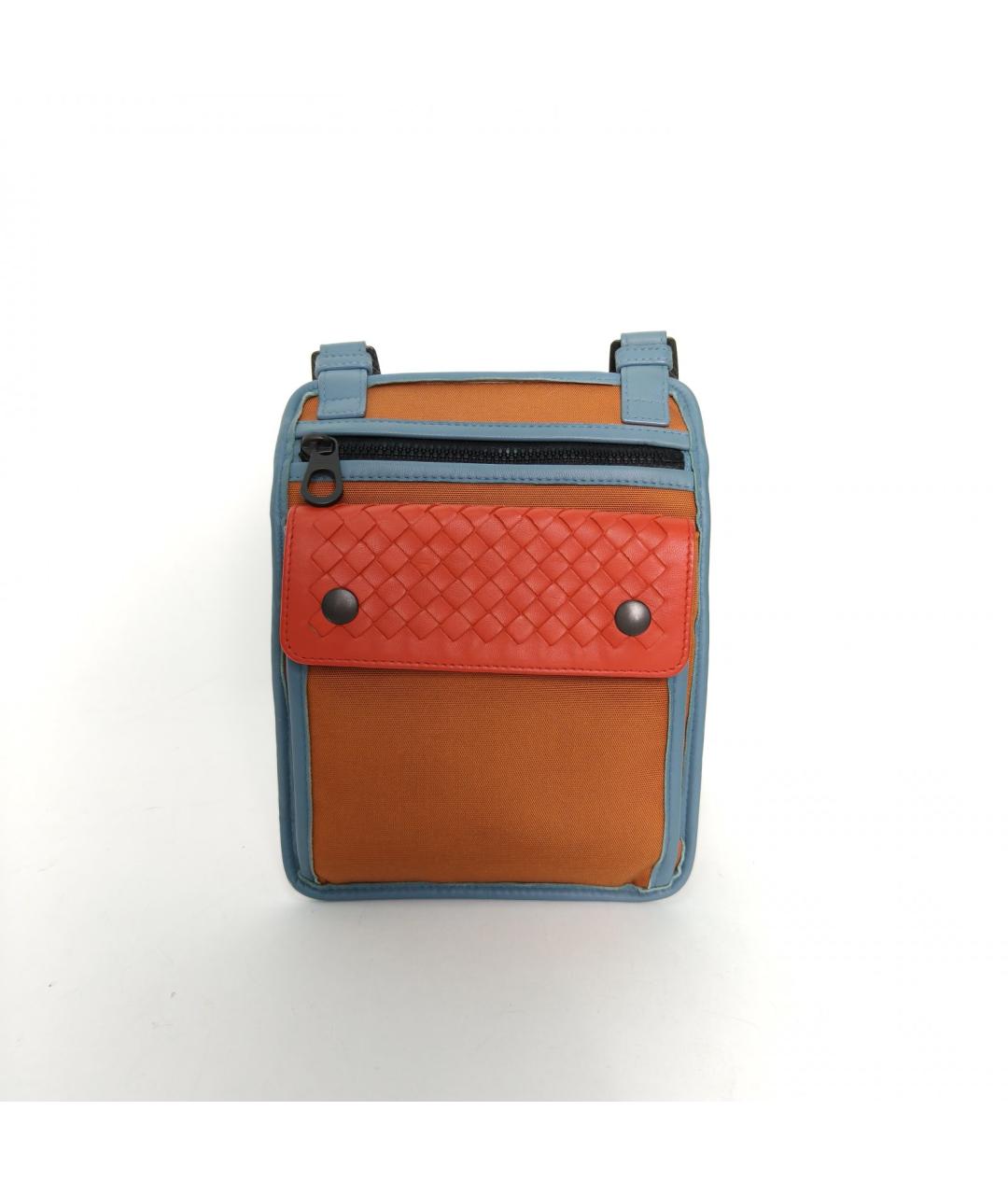 BOTTEGA VENETA Оранжевая тканевая сумка через плечо, фото 2