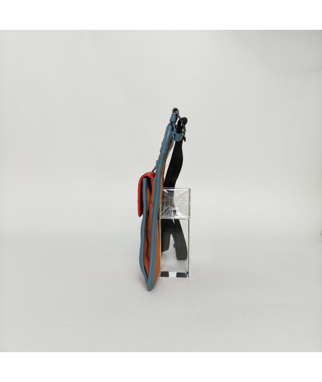 BOTTEGA VENETA Оранжевая тканевая сумка через плечо, фото 5