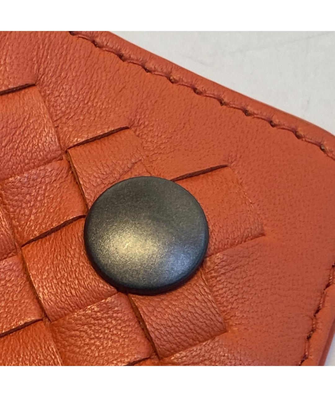 BOTTEGA VENETA Оранжевая тканевая сумка через плечо, фото 9