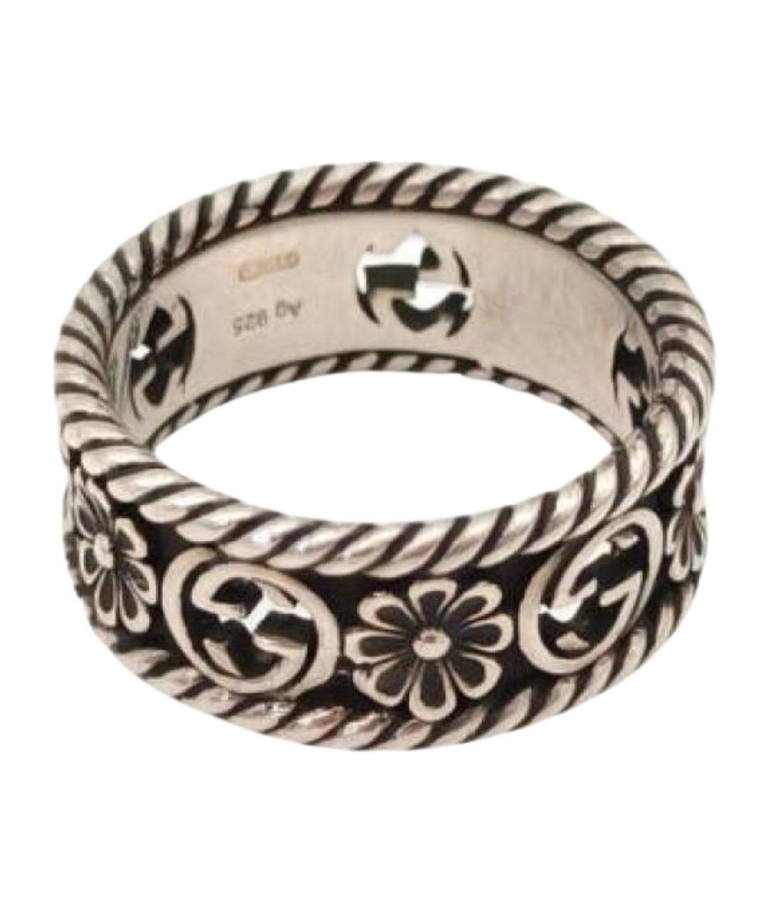 GUCCI Серебряное серебряное кольцо, фото 1