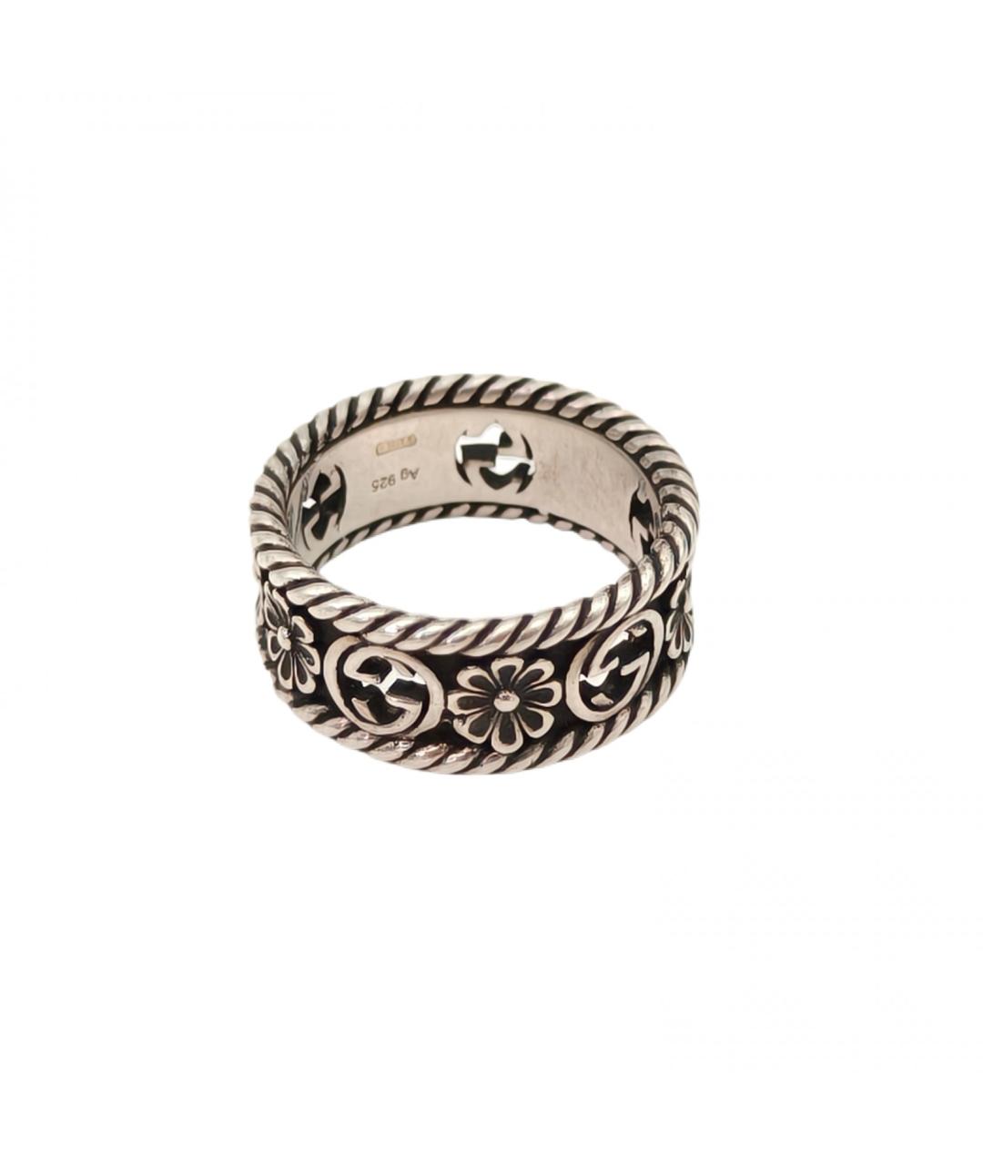 GUCCI Серебряное серебряное кольцо, фото 2