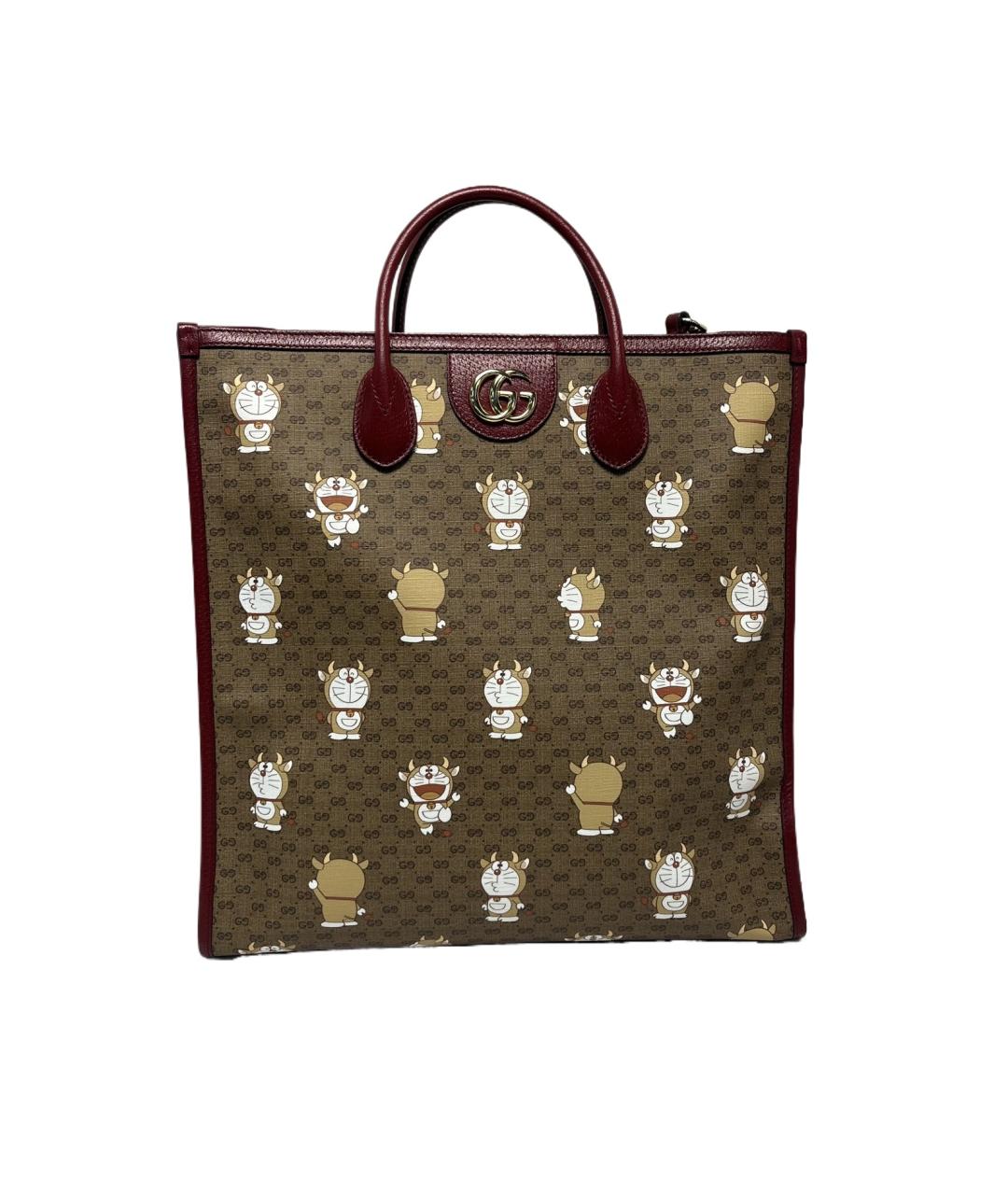 GUCCI Коричневая сумка с короткими ручками, фото 10