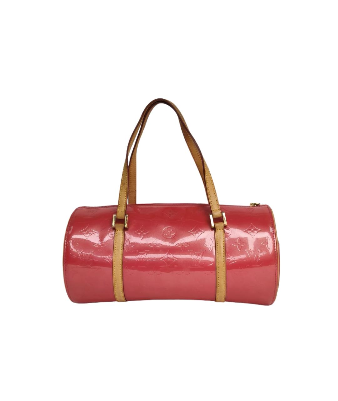 LOUIS VUITTON Коралловая сумка через плечо из лакированной кожи, фото 1