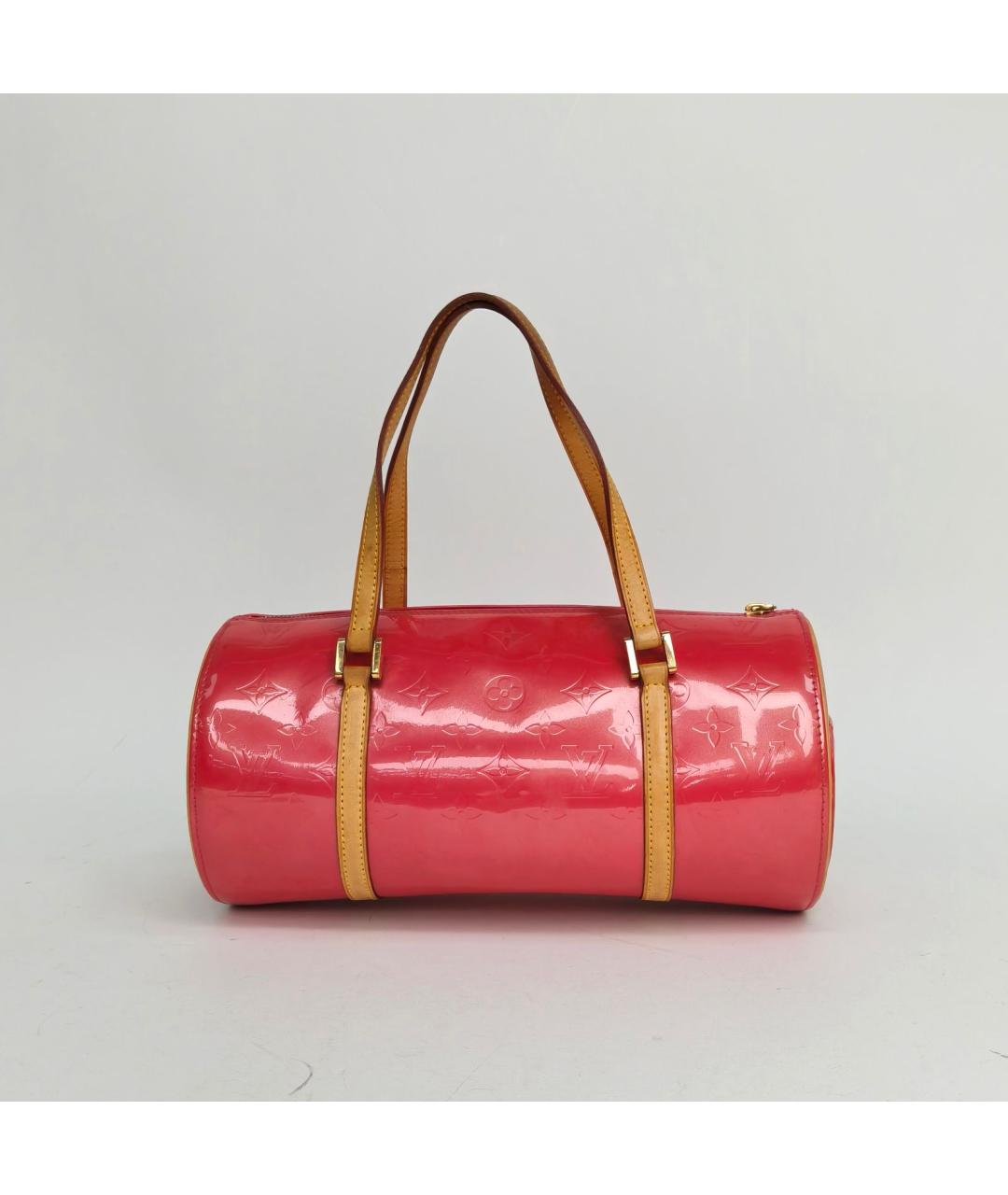 LOUIS VUITTON Коралловая сумка через плечо из лакированной кожи, фото 2