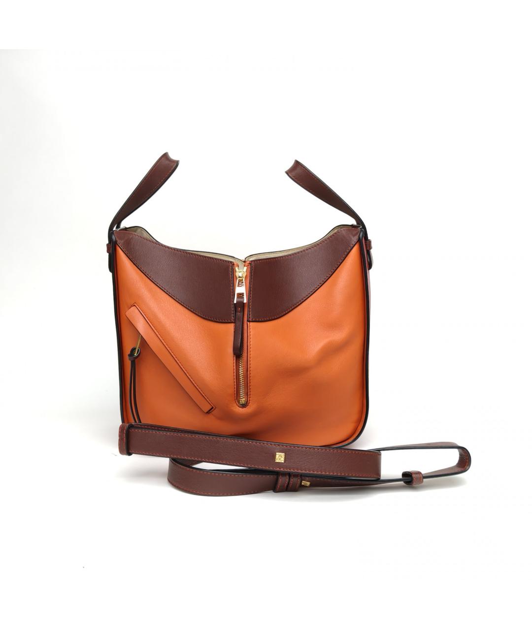 LOEWE Оранжевая кожаная сумка через плечо, фото 8