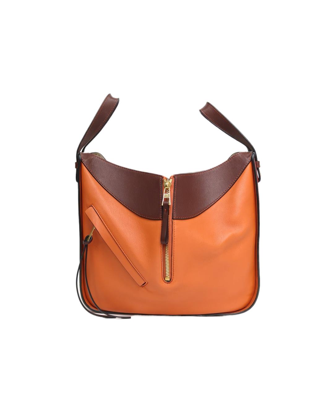 LOEWE Оранжевая кожаная сумка через плечо, фото 10