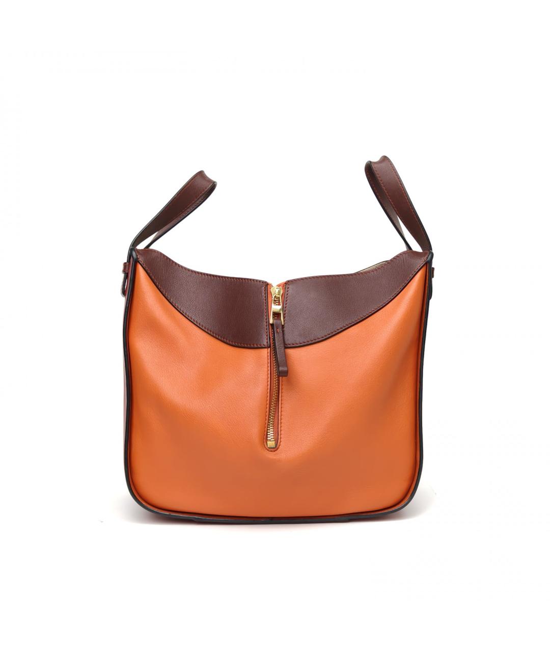 LOEWE Оранжевая кожаная сумка через плечо, фото 4