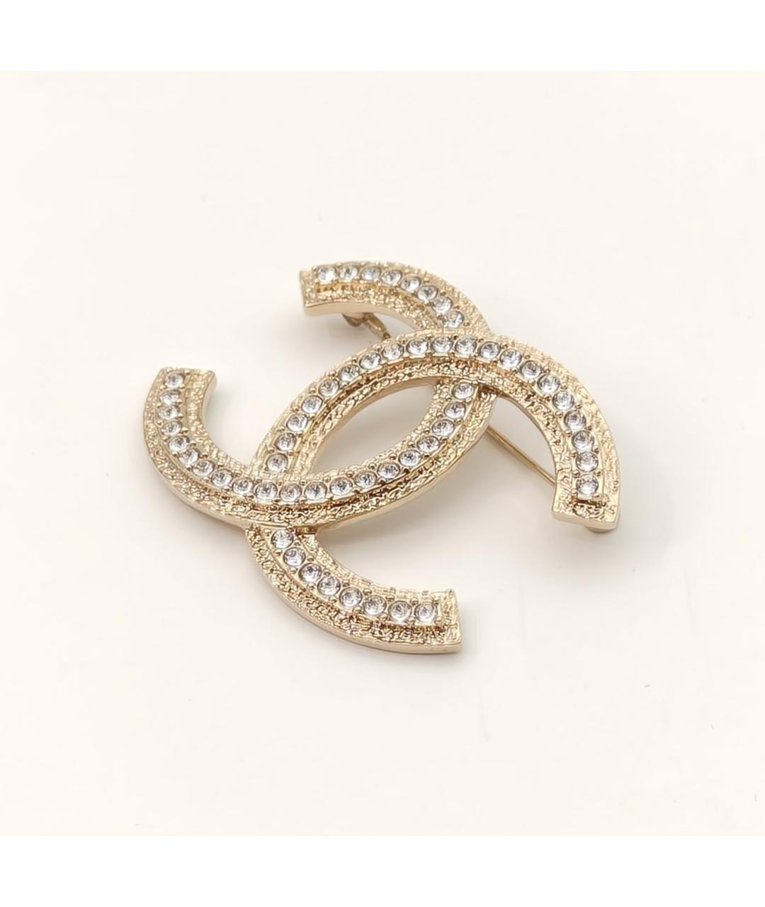 CHANEL Золотая металлическая булавка / брошь, фото 4