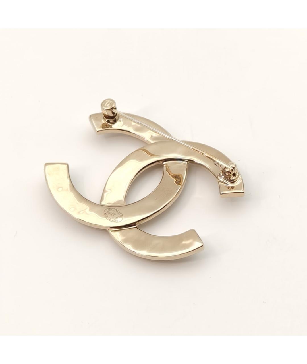 CHANEL Золотая металлическая булавка / брошь, фото 6