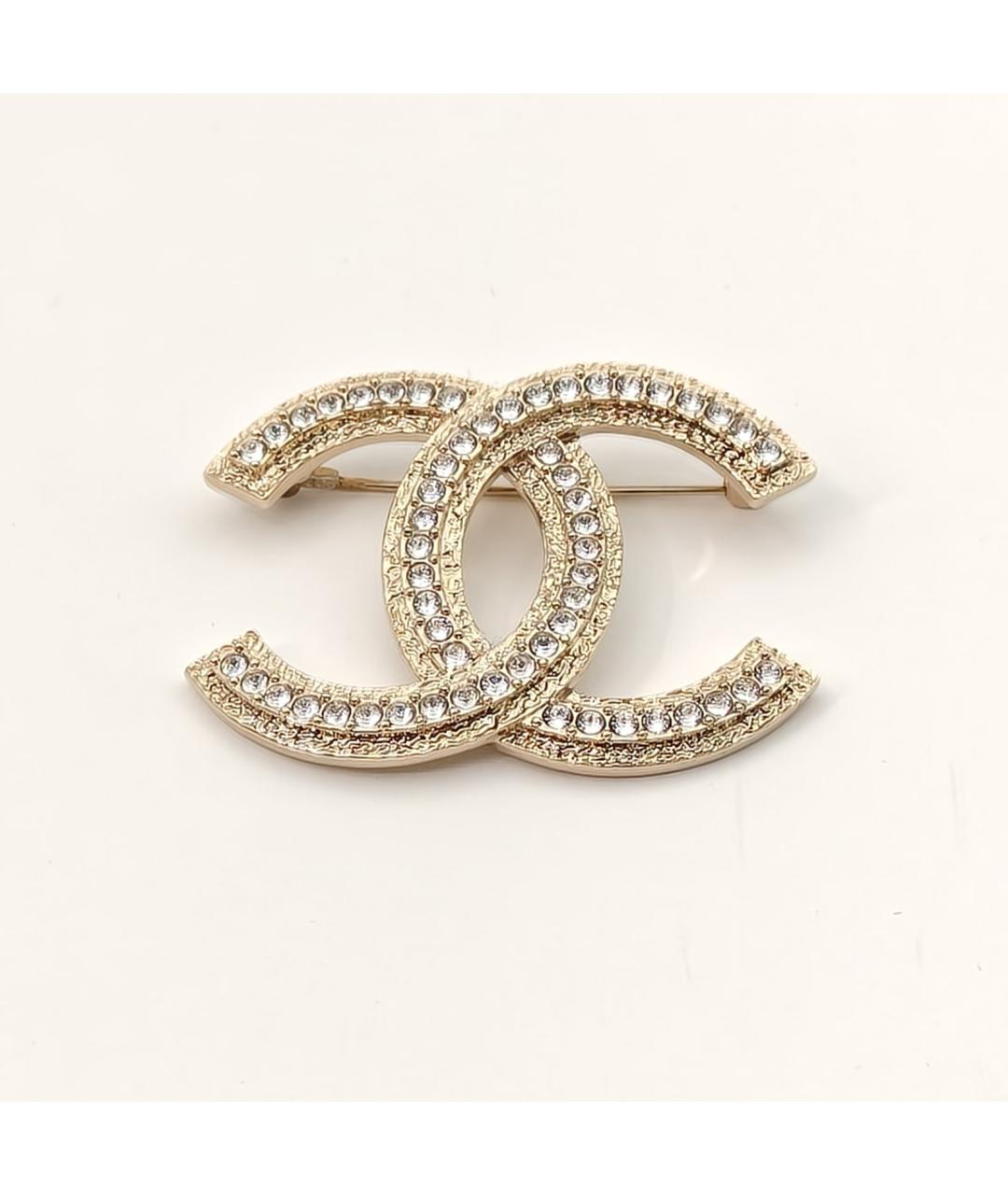 CHANEL Золотая металлическая булавка / брошь, фото 3
