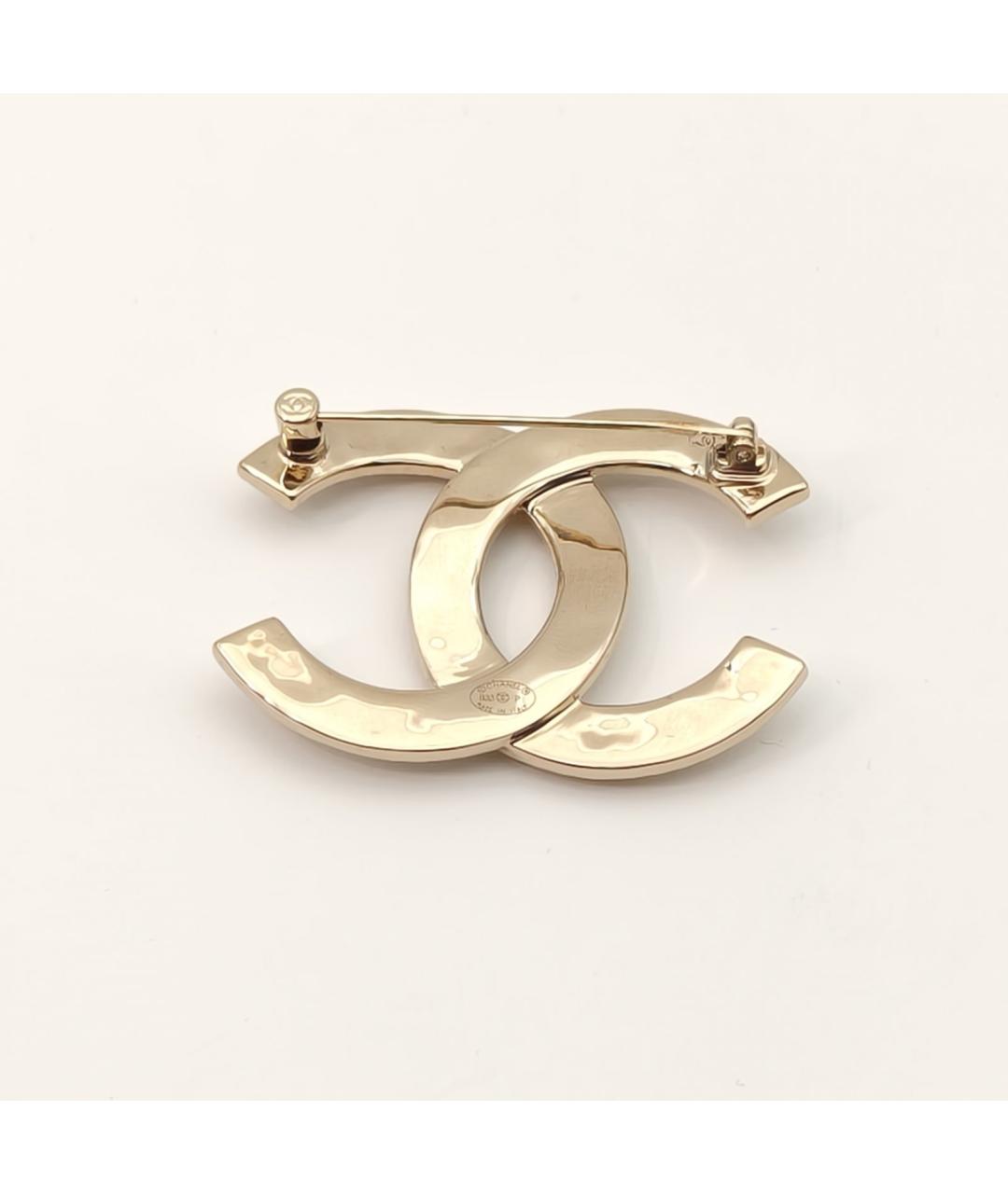 CHANEL Золотая металлическая булавка / брошь, фото 5