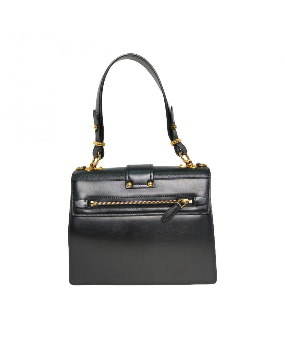 PRADA Черная кожаная сумка через плечо, фото 4