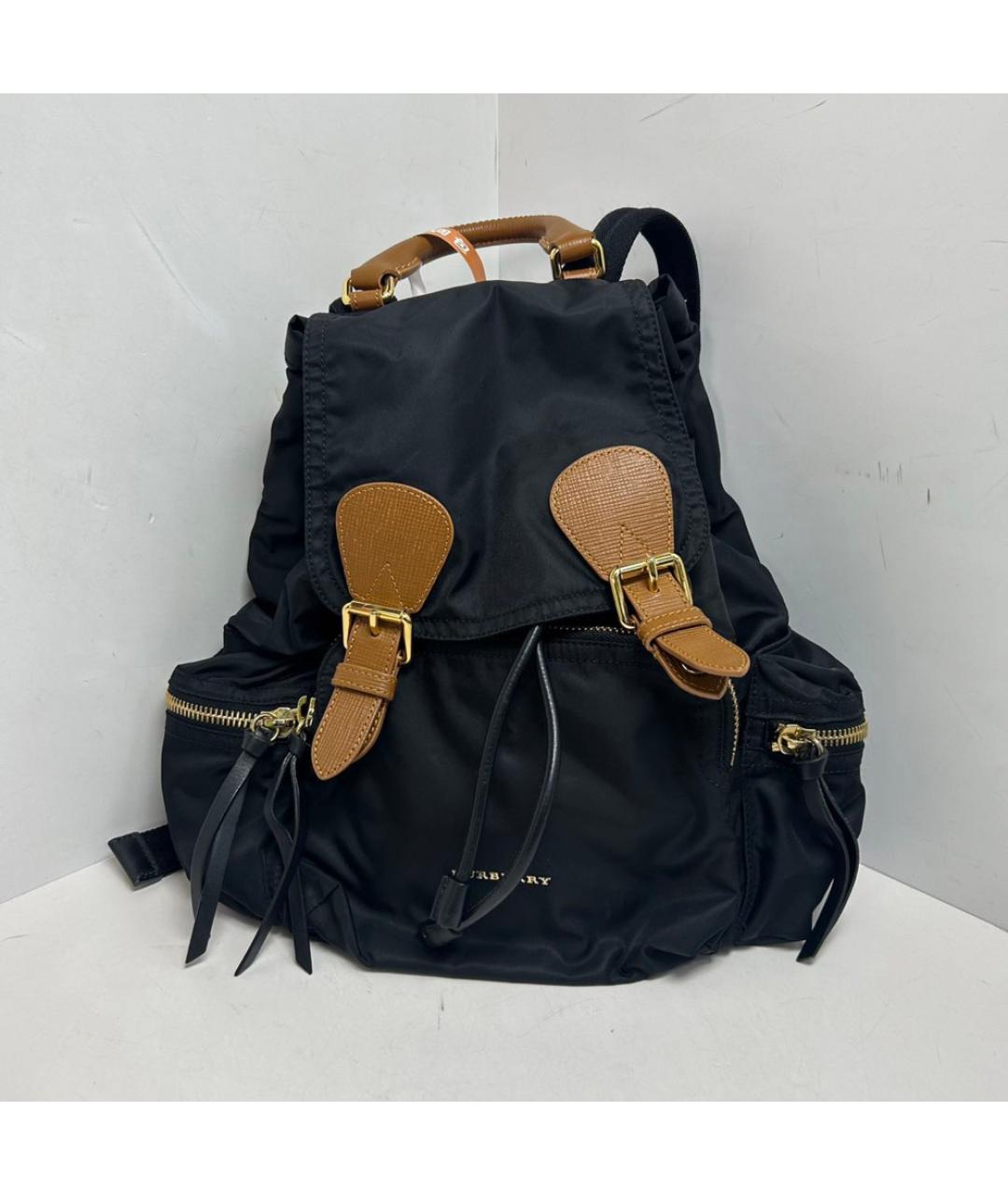 BURBERRY Черный тканевый рюкзак, фото 8