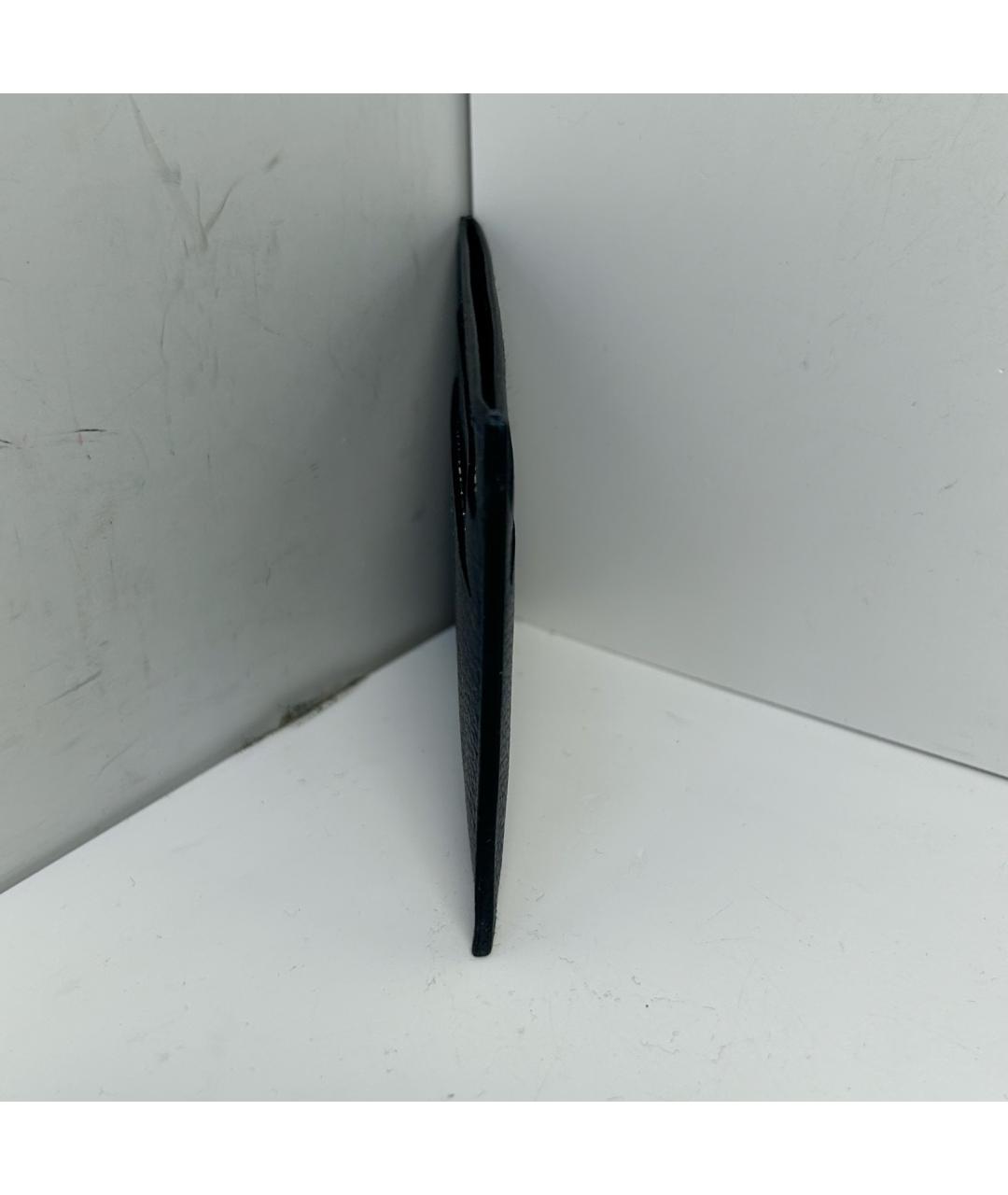 HERMES Темно-синий кожаный кардхолдер, фото 8