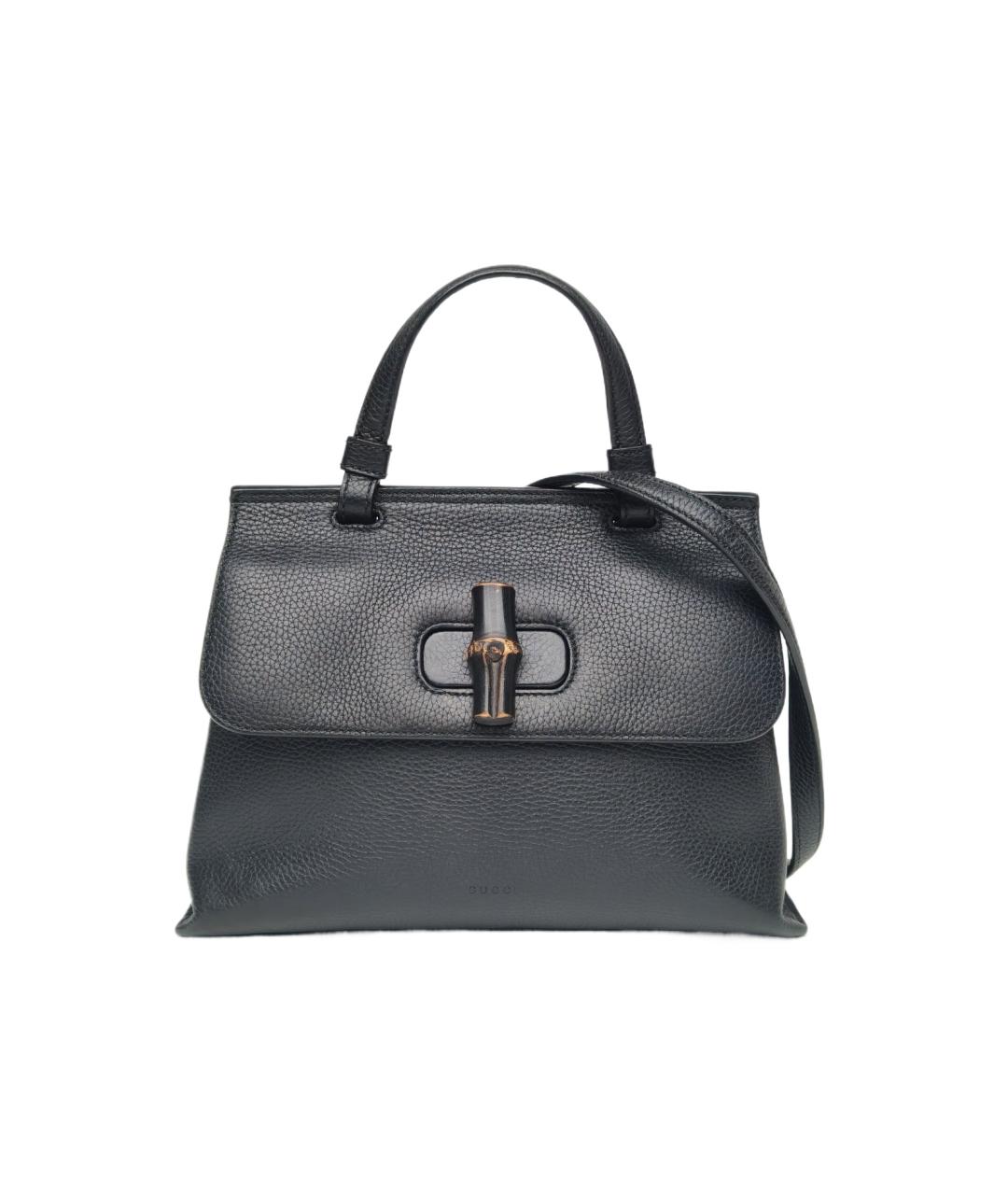 GUCCI Черная кожаная сумка через плечо, фото 1