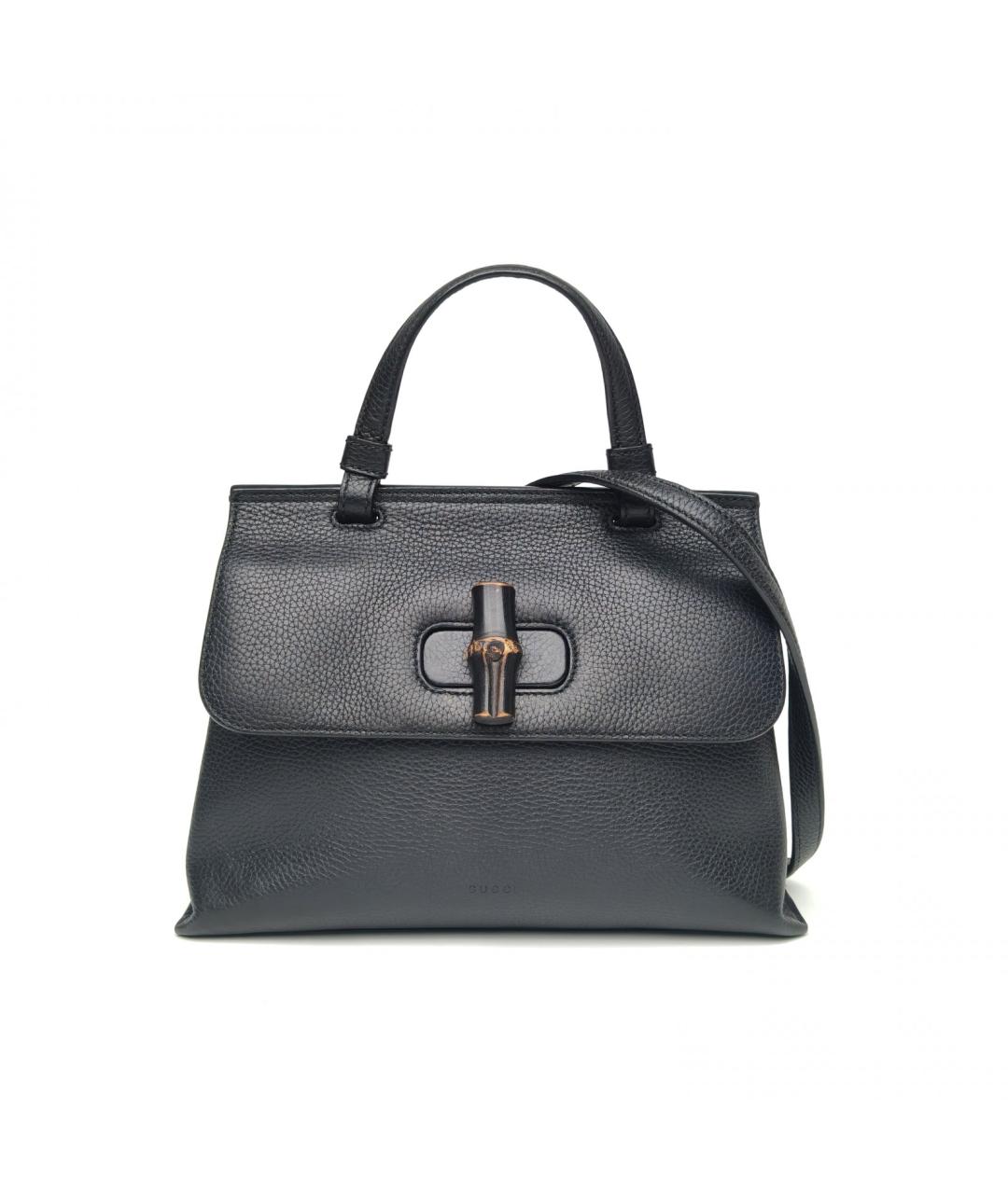 GUCCI Черная кожаная сумка через плечо, фото 3