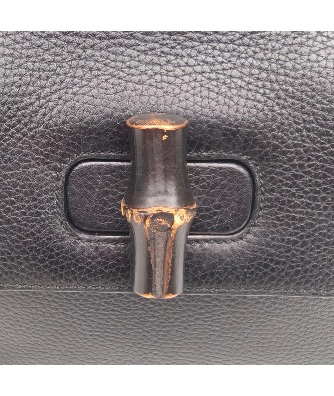 GUCCI Черная кожаная сумка через плечо, фото 8