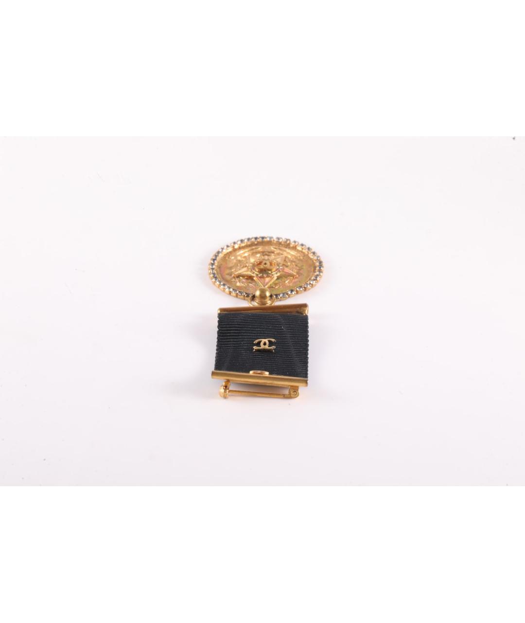 CHANEL Золотая металлическая булавка / брошь, фото 3