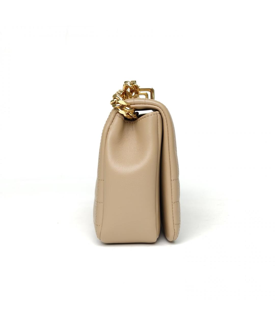 BURBERRY Бежевая кожаная сумка через плечо, фото 8