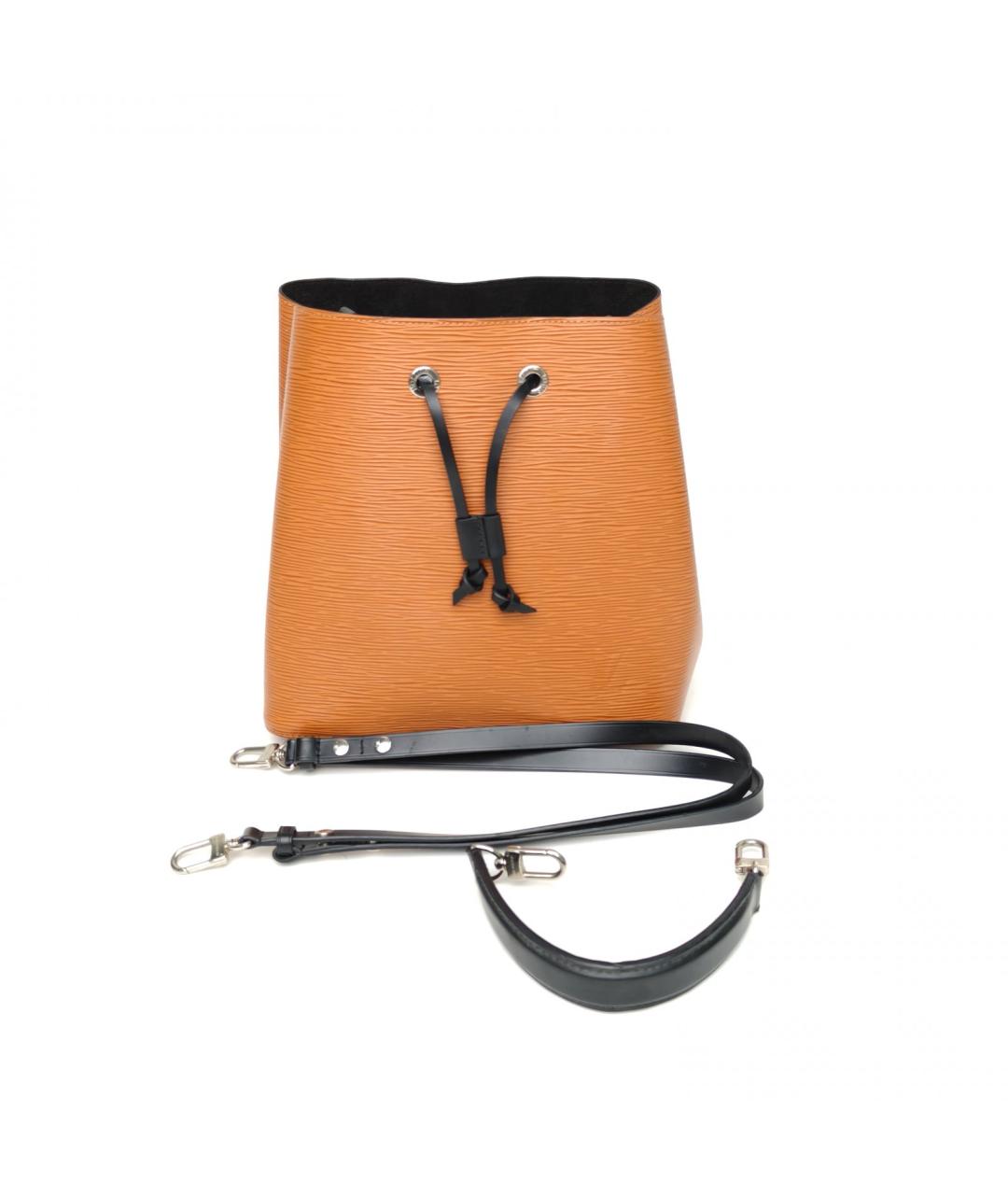 LOUIS VUITTON Оранжевая кожаная сумка через плечо, фото 7
