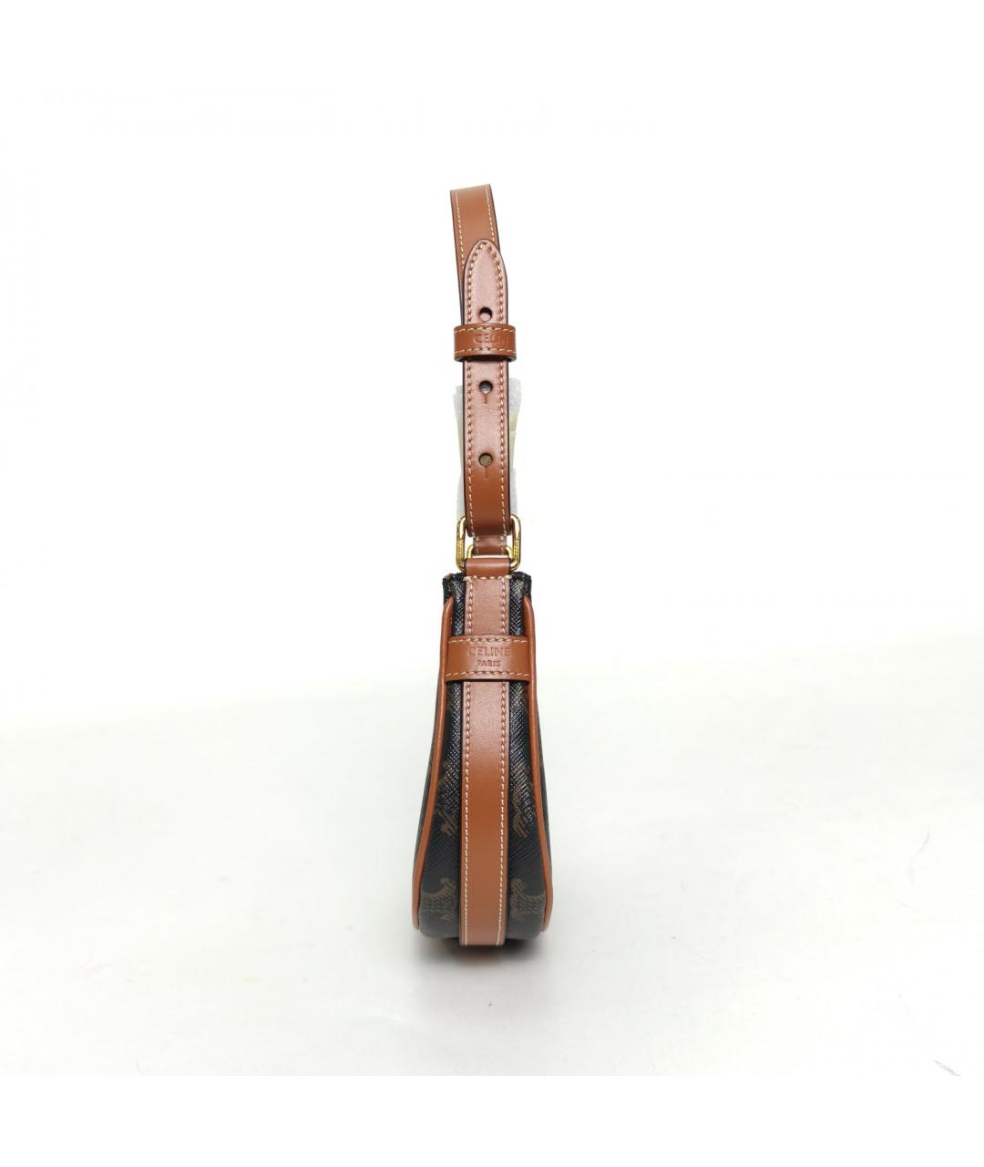 CELINE Коричневая сумка через плечо, фото 5