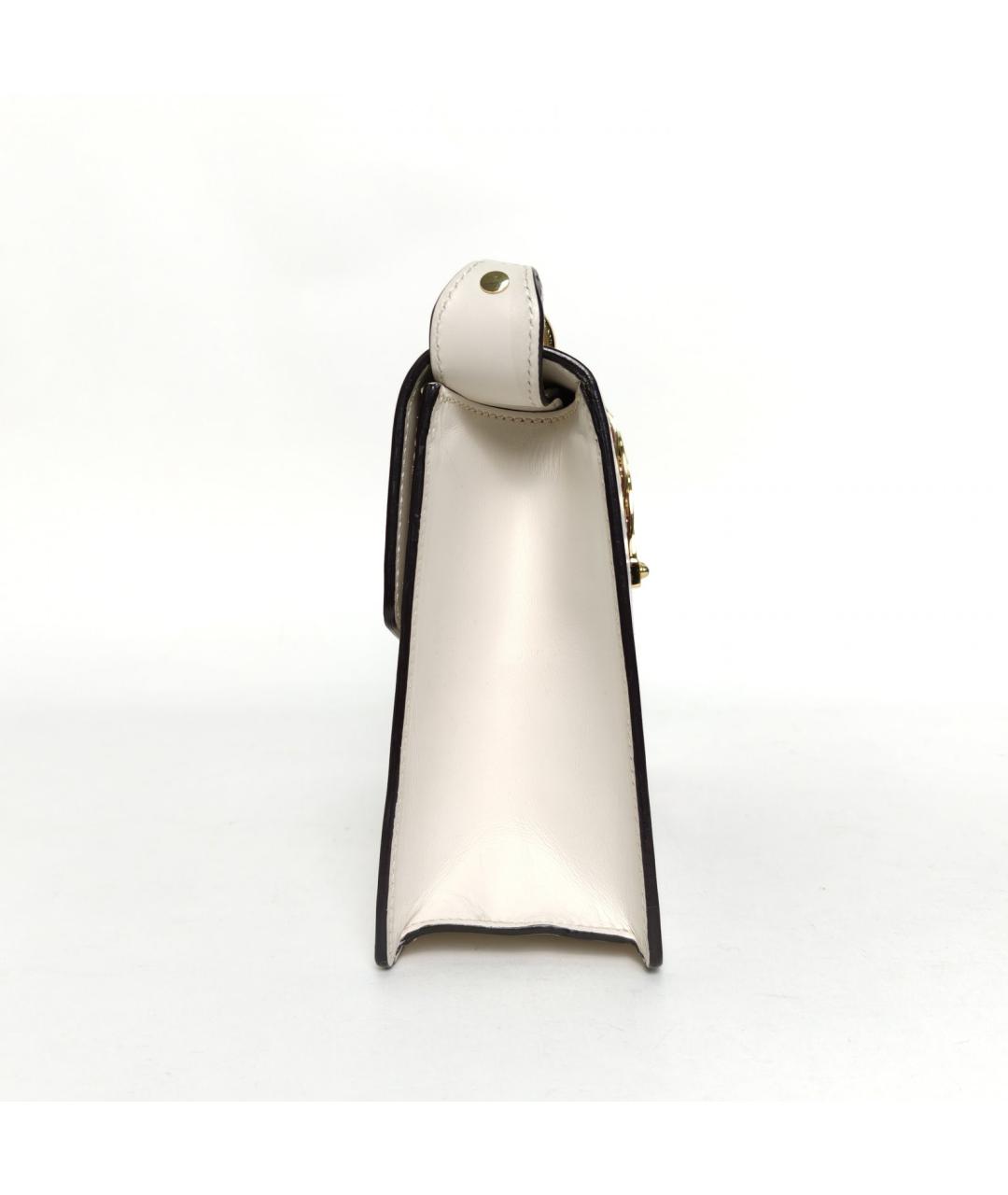 GUCCI Белая кожаная сумка через плечо, фото 5