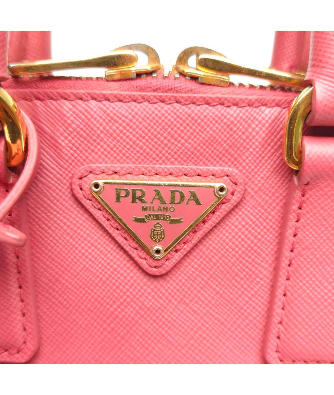 PRADA Розовая кожаная сумка через плечо, фото 7