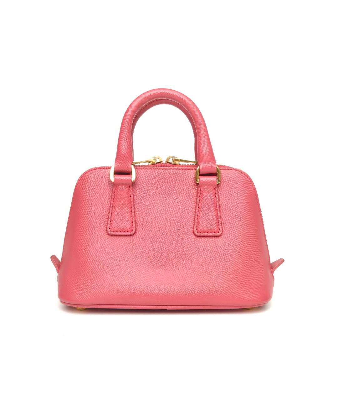 PRADA Розовая кожаная сумка через плечо, фото 4