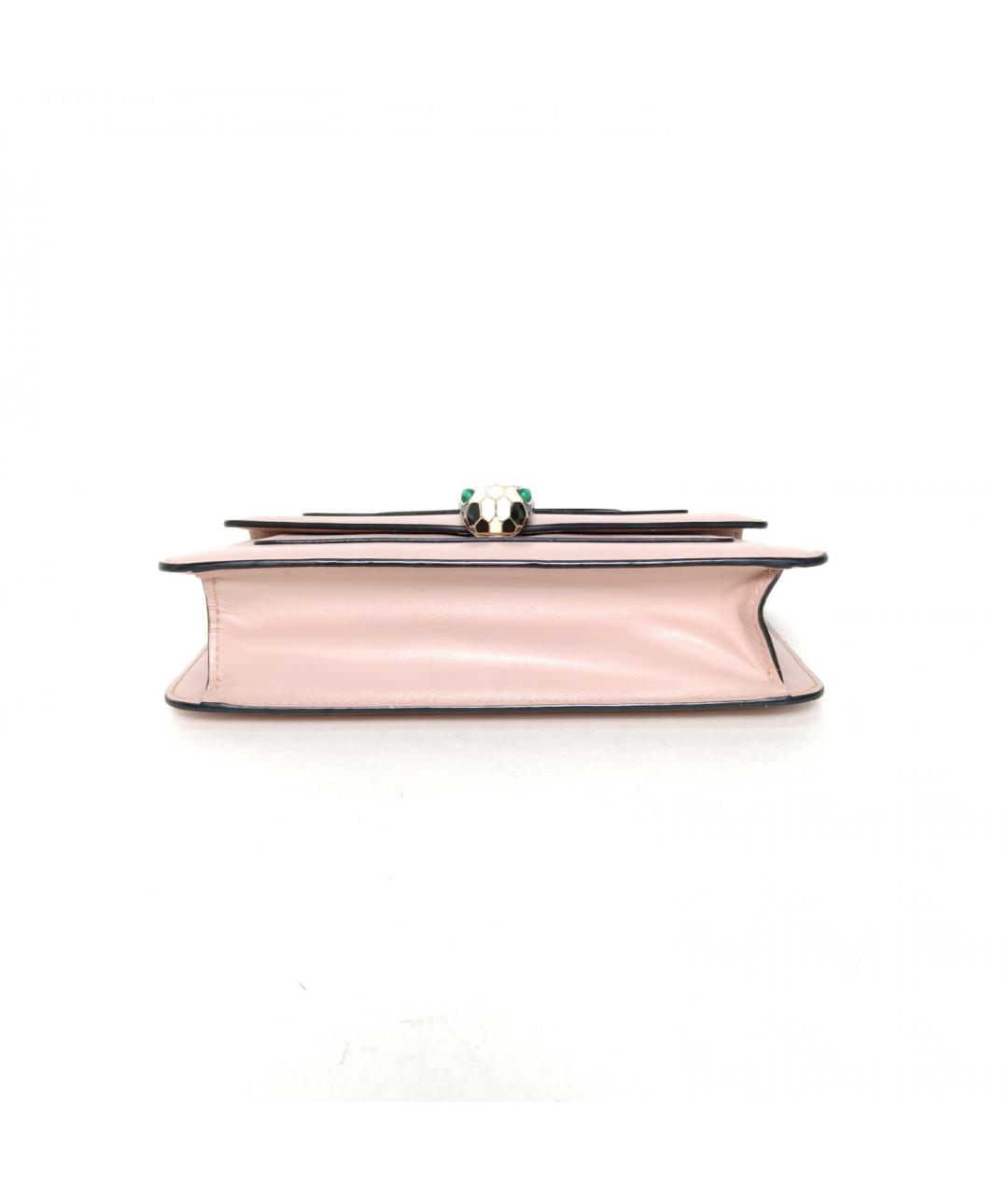 BVLGARI Розовая кожаная сумка через плечо, фото 6