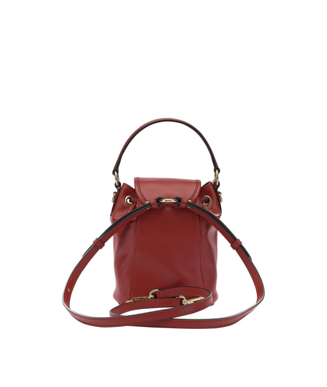 MIU MIU Красный кожаный рюкзак, фото 3