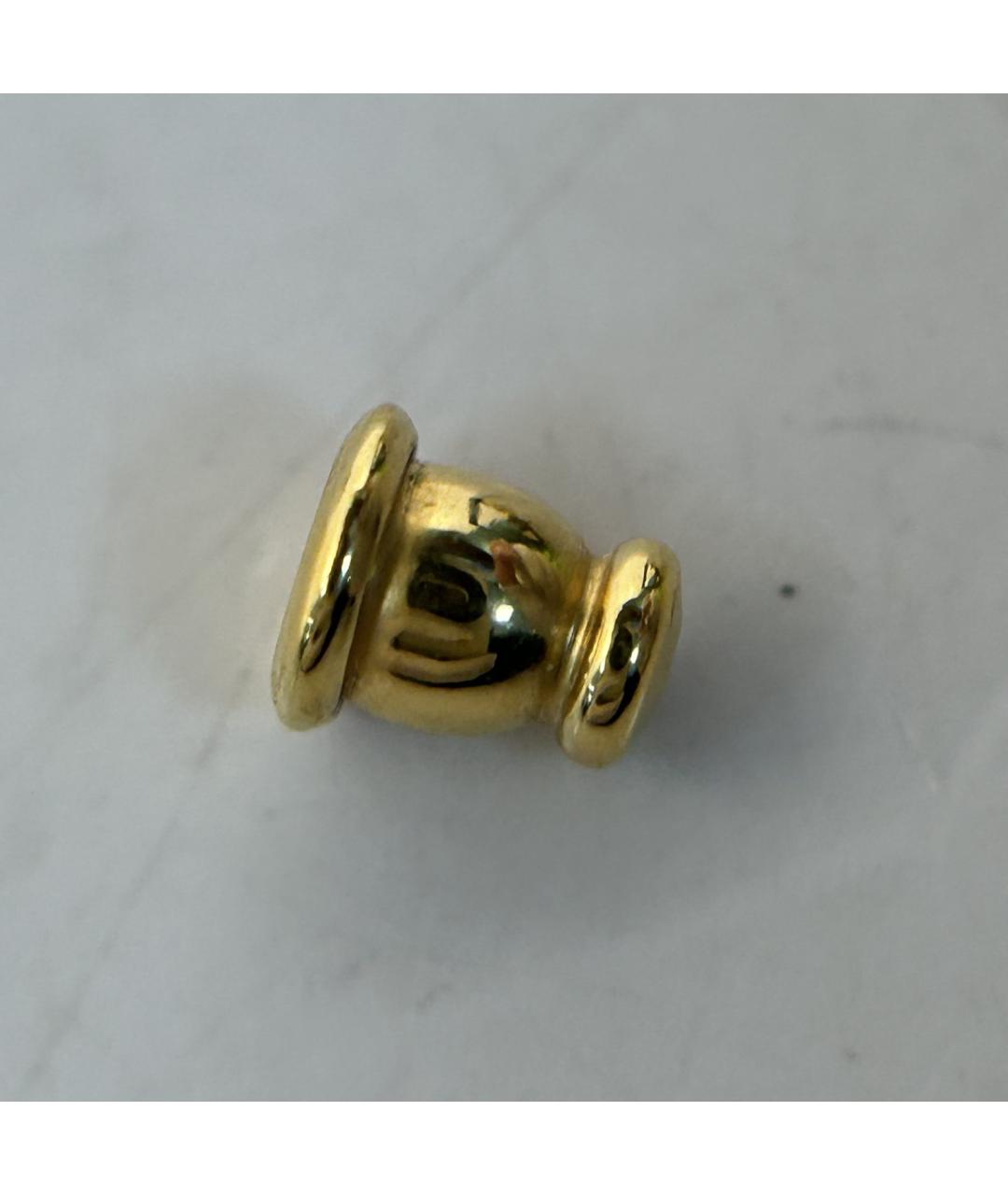 CHRISTIAN DIOR Золотые металлические серьги, фото 9