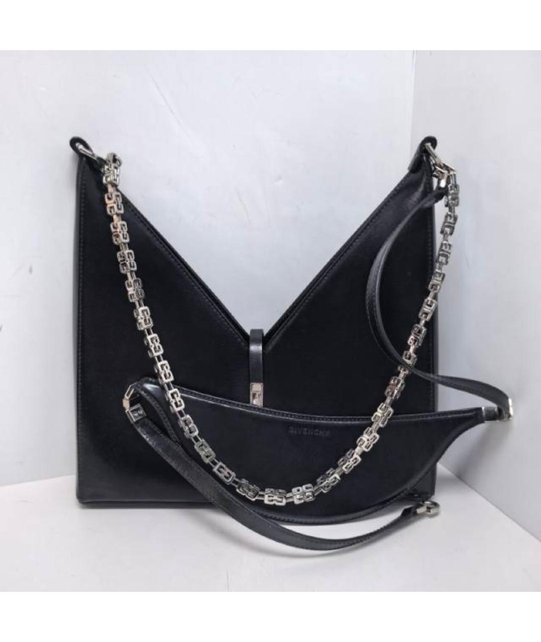 GIVENCHY Черная кожаная сумка через плечо, фото 9