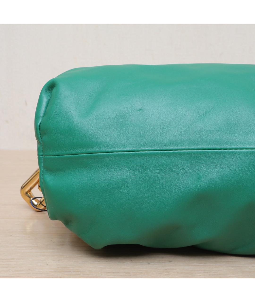 BOTTEGA VENETA Зеленая кожаная сумка через плечо, фото 9