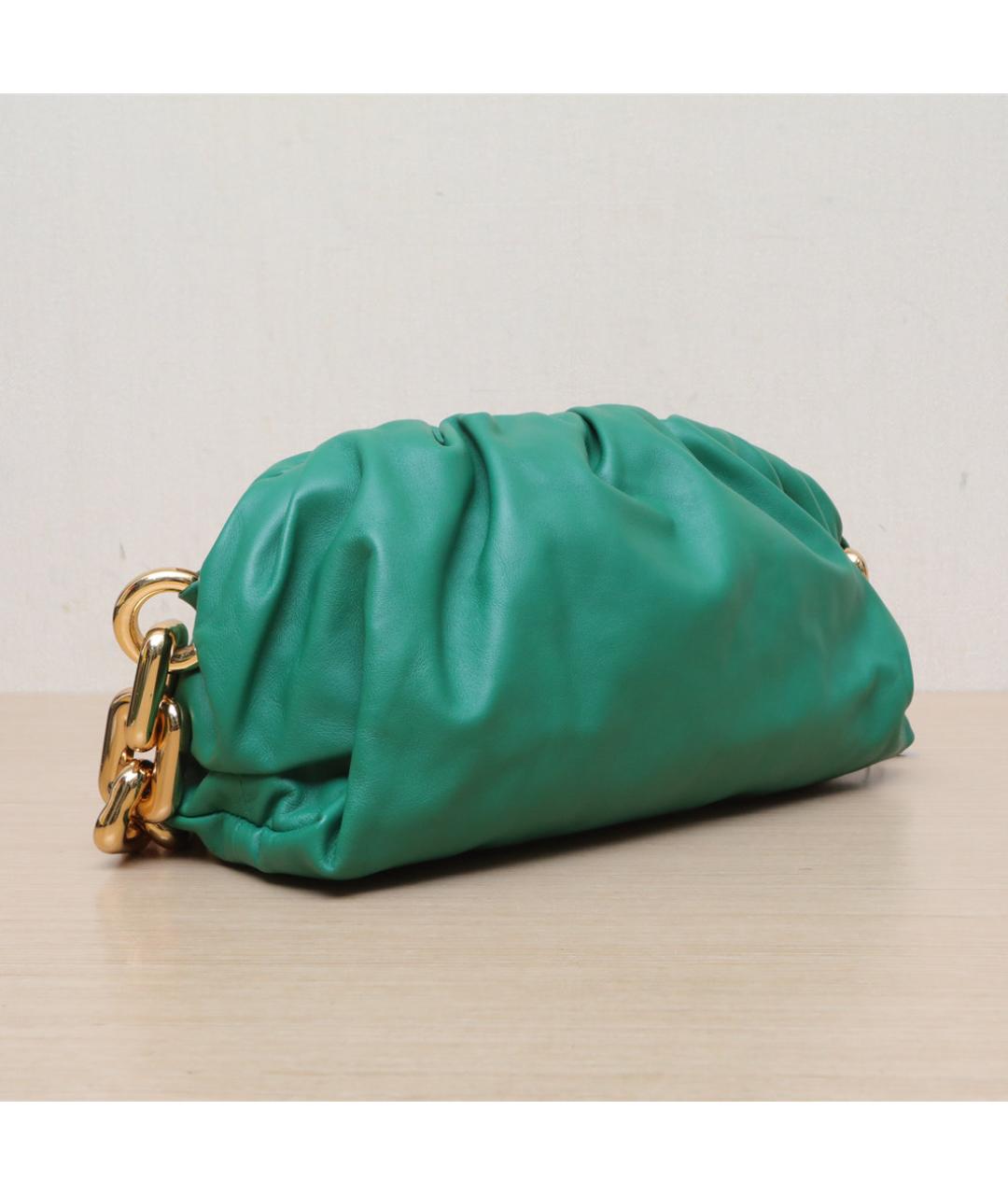 BOTTEGA VENETA Зеленая кожаная сумка через плечо, фото 6