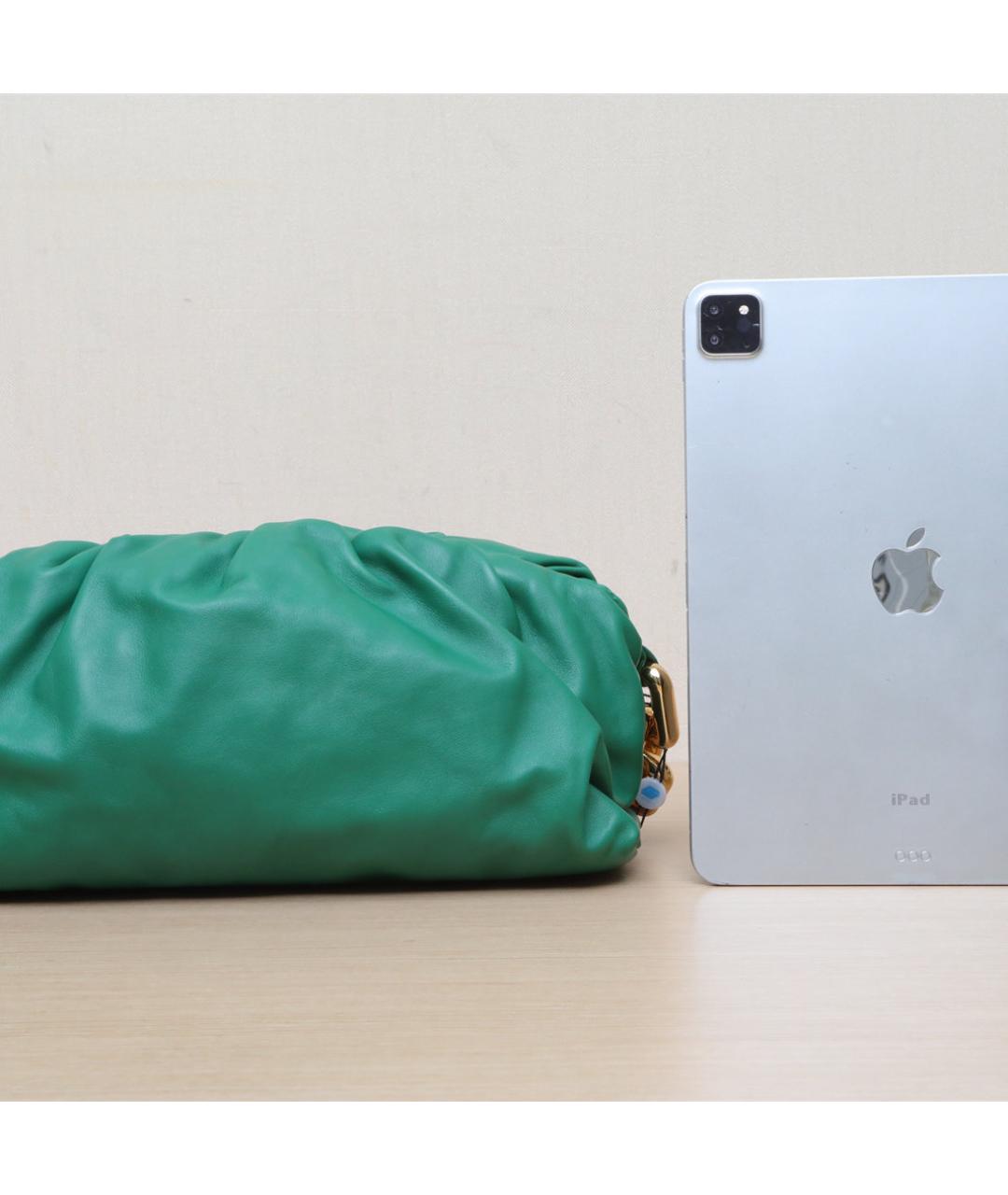 BOTTEGA VENETA Зеленая кожаная сумка через плечо, фото 7