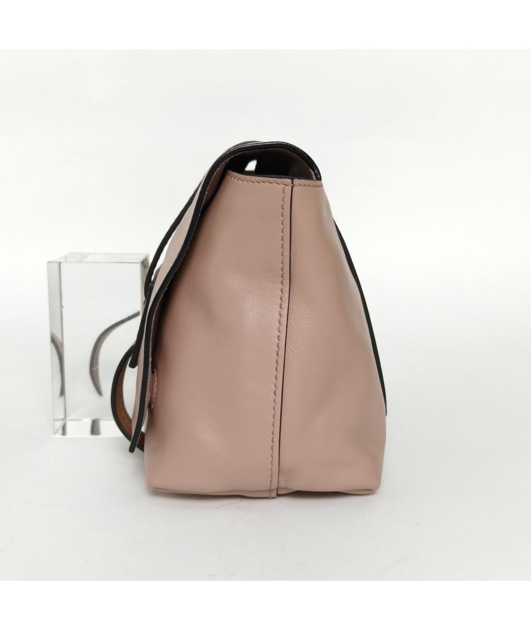 MIU MIU Розовая кожаная сумка через плечо, фото 3