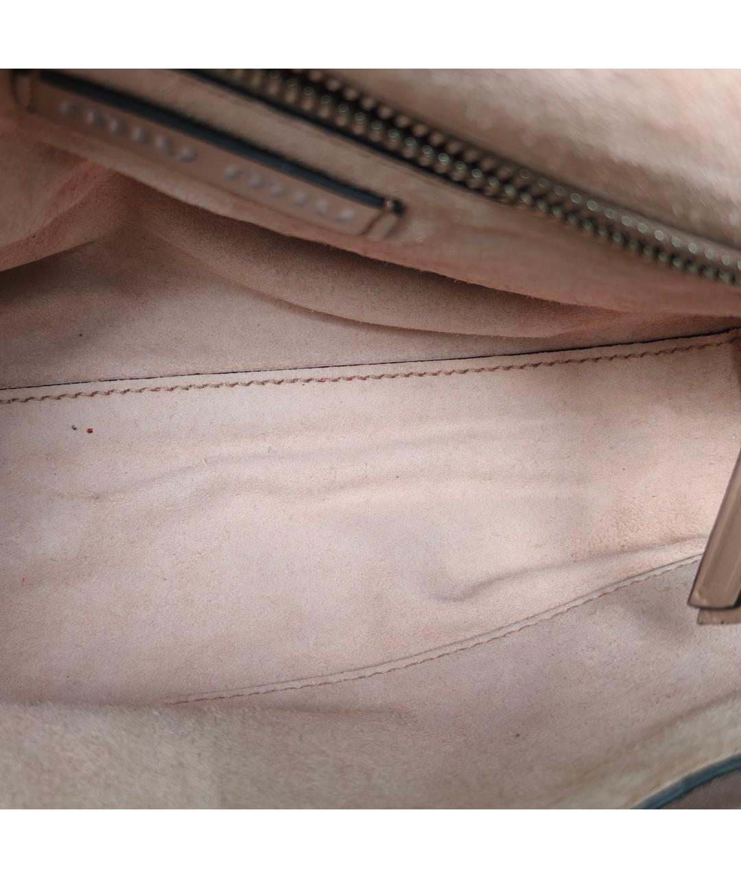 MIU MIU Розовая кожаная сумка через плечо, фото 7