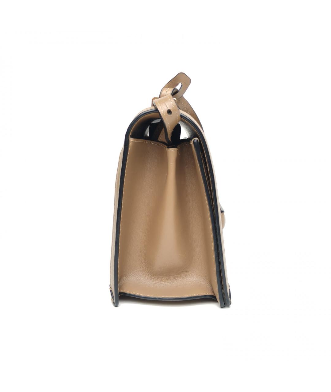 LOEWE Коричневая кожаная сумка через плечо, фото 3