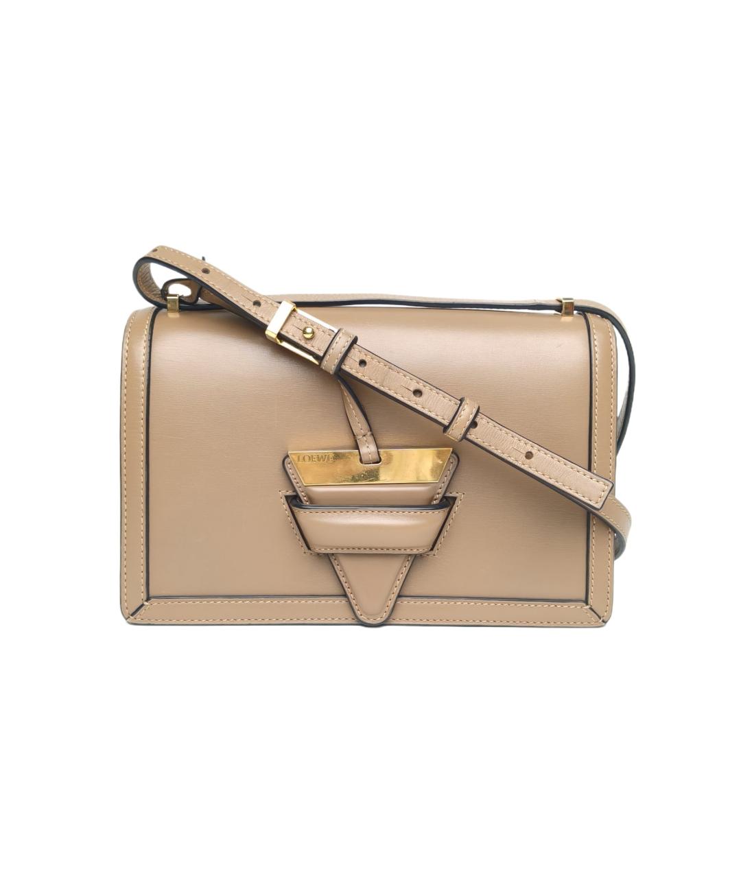 LOEWE Коричневая кожаная сумка через плечо, фото 1