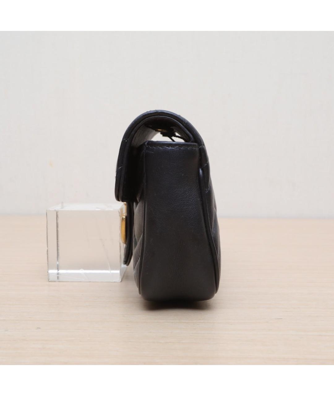 GUCCI Черная кожаная сумка через плечо, фото 4