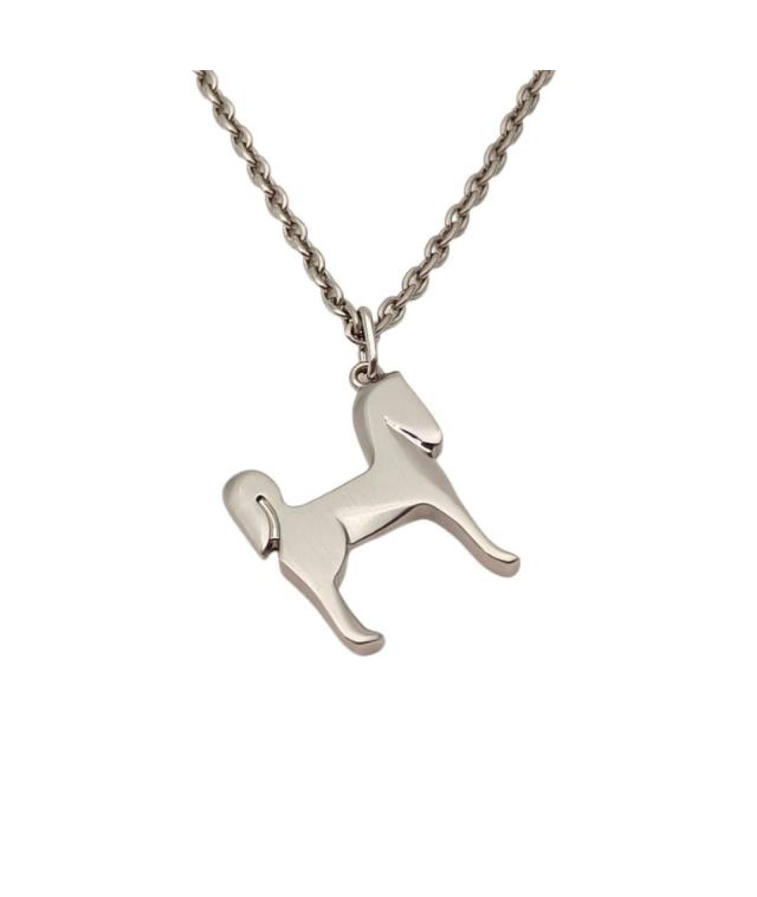 HERMES Серебряная металлическая подвеска, фото 4