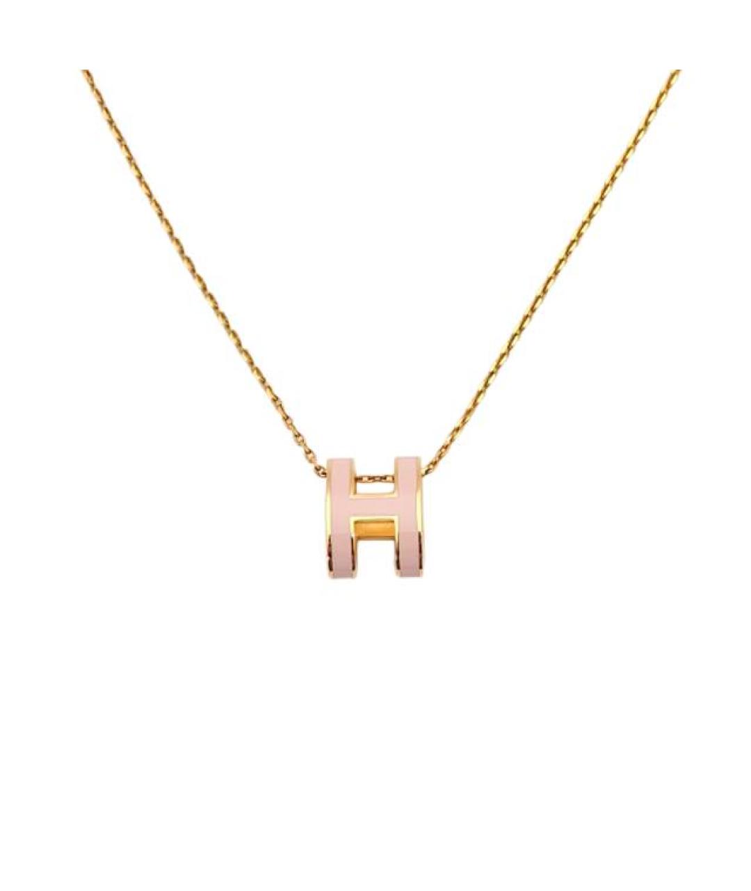 HERMES Золотое металлическое колье, фото 1