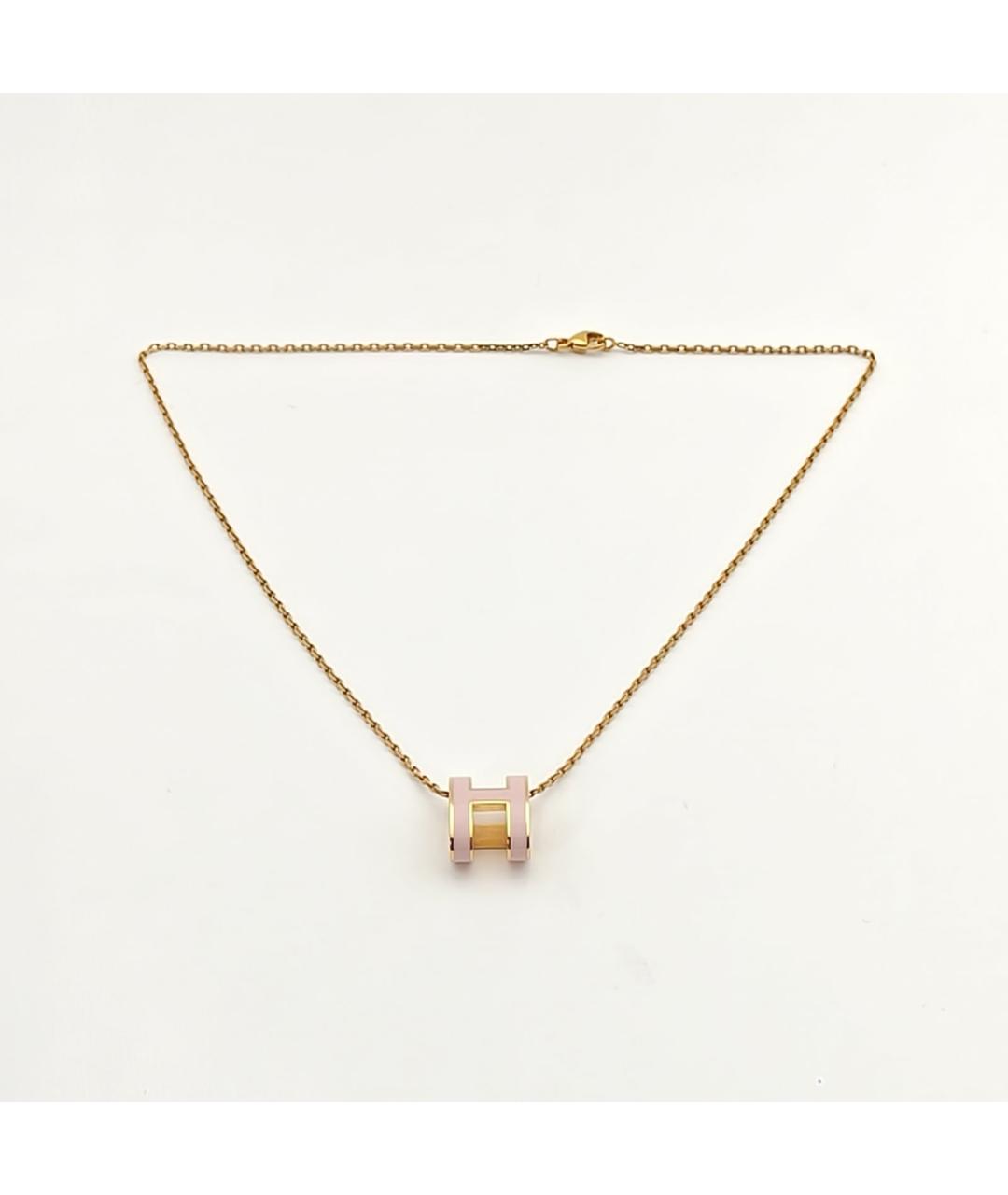 HERMES Золотое металлическое колье, фото 7