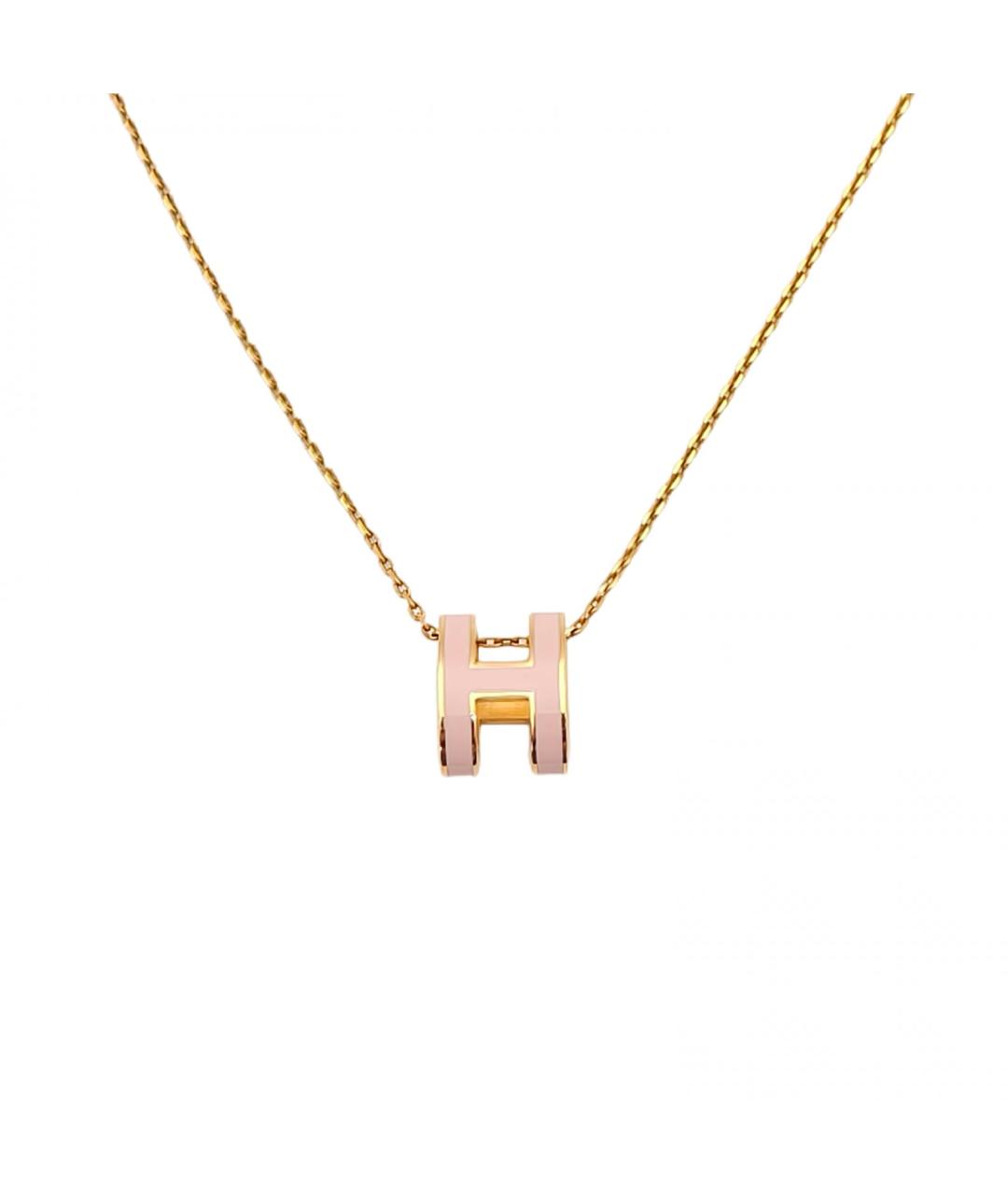 HERMES Золотое металлическое колье, фото 2