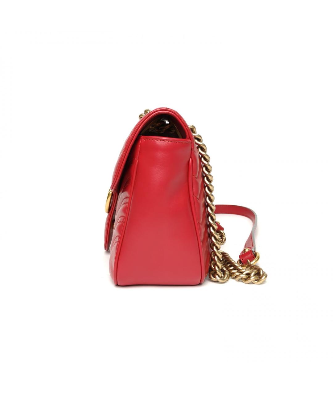 GUCCI Красная кожаная сумка через плечо, фото 3