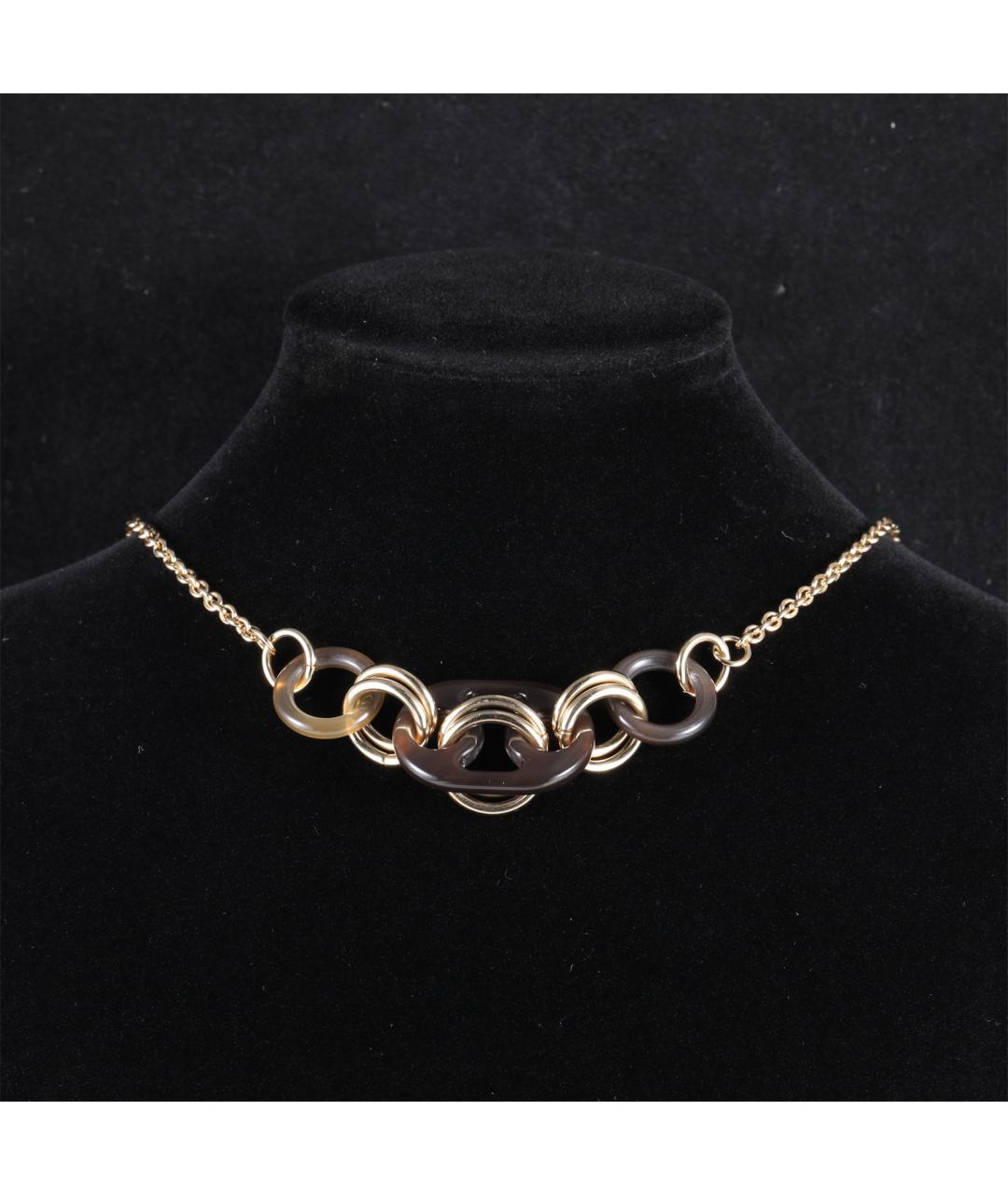 HERMES Золотое металлическое колье, фото 8