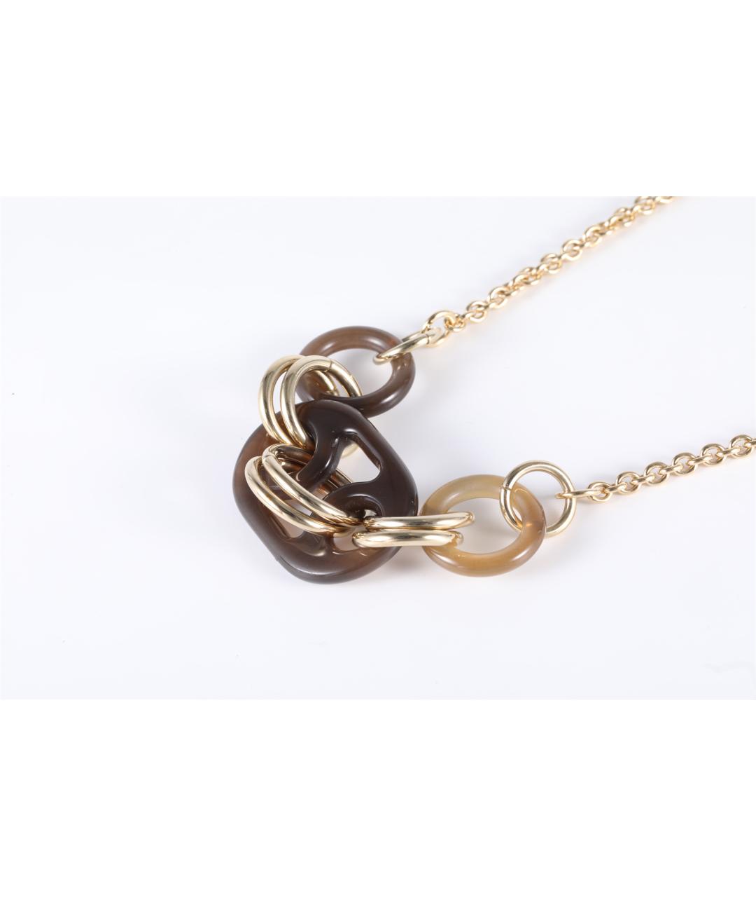 HERMES Золотое металлическое колье, фото 4