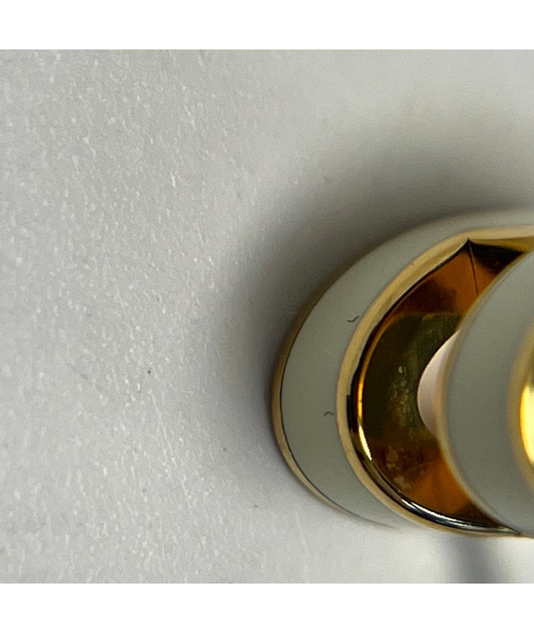 HERMES Белые металлические серьги, фото 8